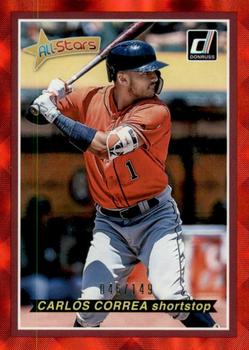 2018 Donruss - All-Stars Red #AS2 Carlos Correa Front