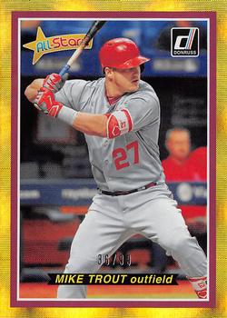 2018 Donruss - All-Stars Gold #AS12 Mike Trout Front