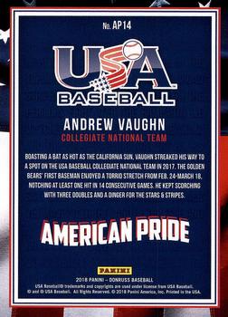 2018 Donruss - American Pride #AP14 Andrew Vaughn Back