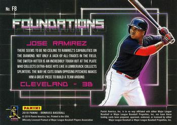 2018 Donruss - Foundations #F8 Jose Ramirez Back
