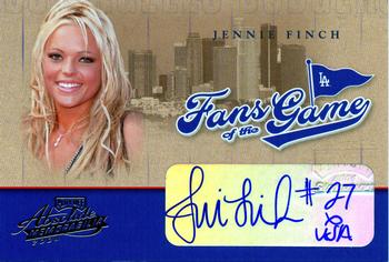 2004 Playoff Absolute Memorabilia - Fans of the Game Autographs #252 Jennie Finch Front