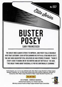 2018 Donruss - Elite Series Red #ES7 Buster Posey Back