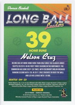 2018 Donruss - Long Ball Leaders Crystal #LBL7 Nelson Cruz Back
