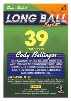 2018 Donruss - Long Ball Leaders Silver #LBL6 Cody Bellinger Back