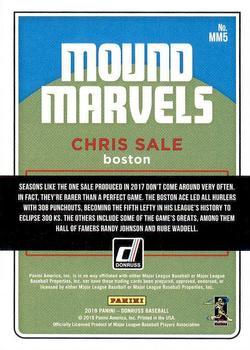 2018 Donruss - Mound Marvels Crystal #MM5 Chris Sale Back