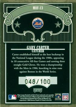 2004 Playoff Absolute Memorabilia - Marks of Fame Signature #MOF-13 Gary Carter Back
