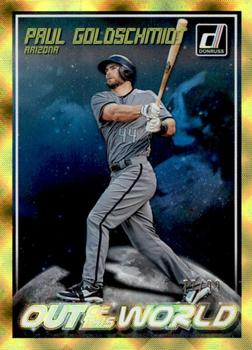 2018 Donruss - Out of This World Gold #OW12 Paul Goldschmidt Front