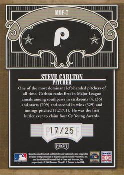 2004 Playoff Absolute Memorabilia - Marks of Fame Signature Spectrum #MOF-7 Steve Carlton Back