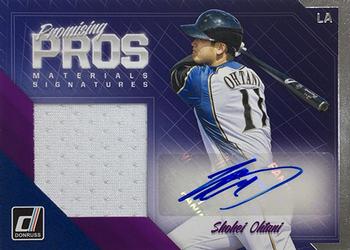 2018 Donruss - Promising Pros Materials Signatures #PPMS-SO Shohei Ohtani Front
