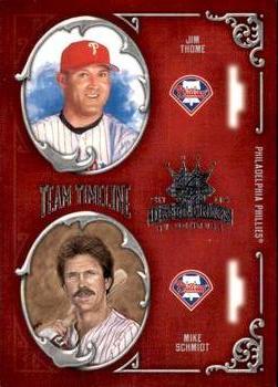 2004 Donruss Diamond Kings - Team Timeline #TT-17 Jim Thome / Mike Schmidt Front