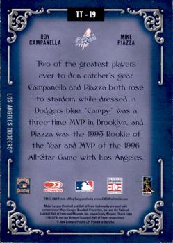 2004 Donruss Diamond Kings - Team Timeline #TT-19 Roy Campanella / Mike Piazza Back