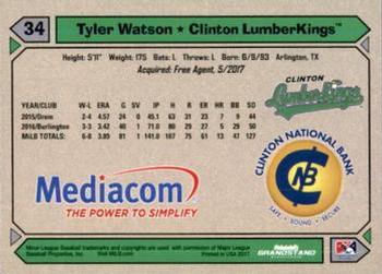 2017 Grandstand Clinton LumberKings Update #NNO Tyler Watson Back