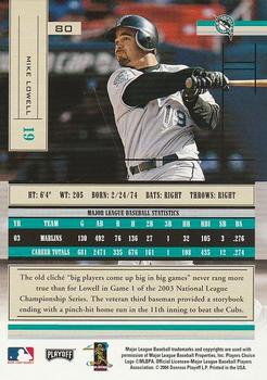 2004 Playoff Absolute Memorabilia - Retail #80 Mike Lowell Back