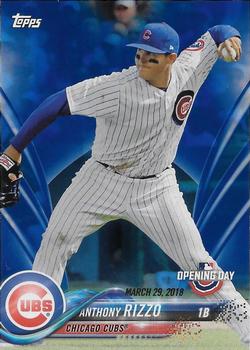 2018 Topps Opening Day - Opening Day Edition Blue Foil #6 Anthony Rizzo Front