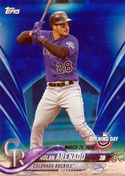2018 Topps Opening Day - Opening Day Edition Blue Foil #41 Nolan Arenado Front