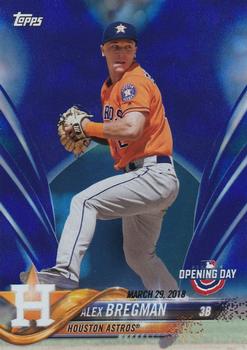 2018 Topps Opening Day - Opening Day Edition Blue Foil #53 Alex Bregman Front