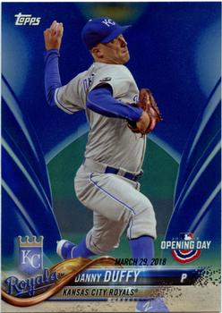 2018 Topps Opening Day - Opening Day Edition Blue Foil #54 Danny Duffy Front