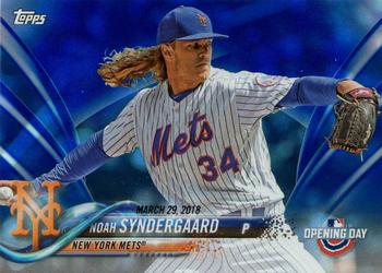 2018 Topps Opening Day - Opening Day Edition Blue Foil #68 Noah Syndergaard Front