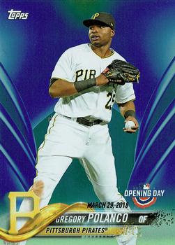 2018 Topps Opening Day - Opening Day Edition Blue Foil #85 Gregory Polanco Front
