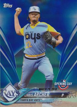 2018 Topps Opening Day - Opening Day Edition Blue Foil #99 Chris Archer Front