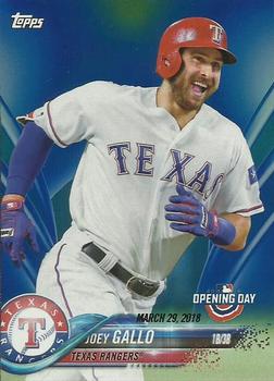 2018 Topps Opening Day - Opening Day Edition Blue Foil #100 Joey Gallo Front
