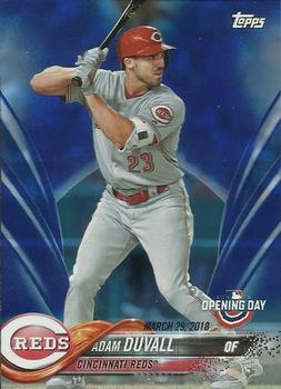 2018 Topps Opening Day - Opening Day Edition Blue Foil #156 Adam Duvall Front