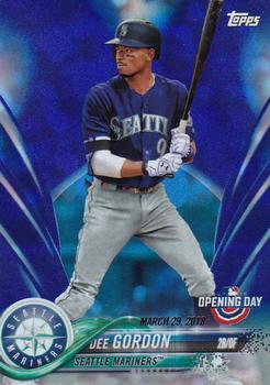 2018 Topps Opening Day - Opening Day Edition Blue Foil #170 Dee Gordon Front