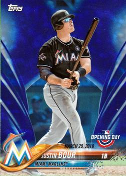 2018 Topps Opening Day - Opening Day Edition Blue Foil #171 Justin Bour Front