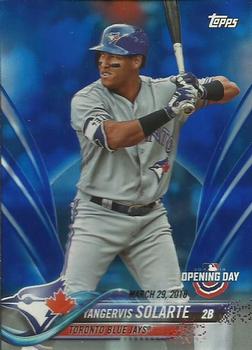 2018 Topps Opening Day - Opening Day Edition Blue Foil #184 Yangervis Solarte Front