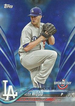 2018 Topps Opening Day - Opening Day Edition Blue Foil #196 Alex Wood Front
