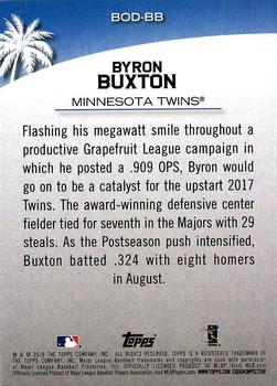 2018 Topps Opening Day - Before Opening Day #BOD-BB Byron Buxton Back