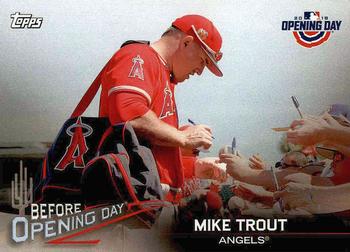 2018 Topps Opening Day - Before Opening Day #BOD-MT Mike Trout Front