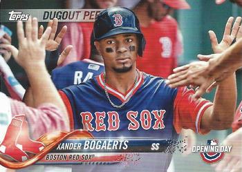 2018 Topps Opening Day - Dugout Peeks #DP-XB Xander Bogaerts Front