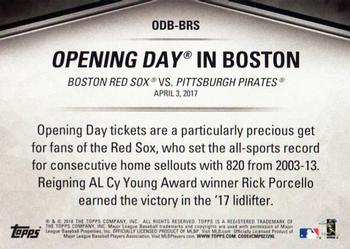 2018 Topps Opening Day - Opening Day #ODB-BRS Boston Red Sox Back