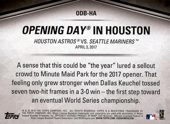 2018 Topps Opening Day - Opening Day #ODB-HA Houston Astros Back