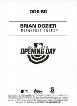 2018 Topps Opening Day - Opening Day Stars #ODS-BD Brian Dozier Back
