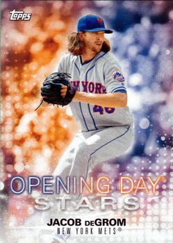 2018 Topps Opening Day - Opening Day Stars #ODS-JD Jacob deGrom Front