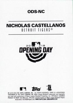 2018 Topps Opening Day - Opening Day Stars #ODS-NC Nick Castellanos Back
