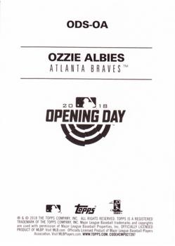 2018 Topps Opening Day - Opening Day Stars #ODS-OA Ozzie Albies Back
