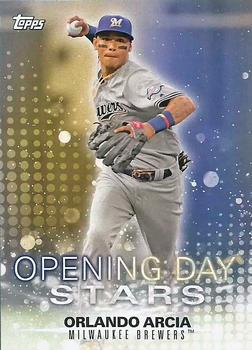 2018 Topps Opening Day - Opening Day Stars #ODS-OR Orlando Arcia Front