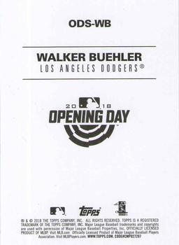 2018 Topps Opening Day - Opening Day Stars #ODS-WB Walker Buehler Back