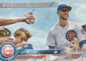 2018 Topps Opening Day - Stadium Signatures #SS-KB Kris Bryant Front