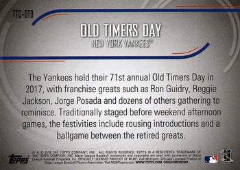 2018 Topps Opening Day - Team Traditions & Celebrations #TTC-OTD Old Timers Day Back