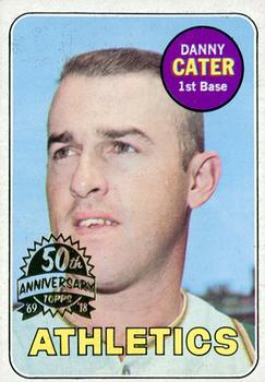 2018 Topps Heritage - 50th Anniversary Buybacks #44 Danny Cater Front
