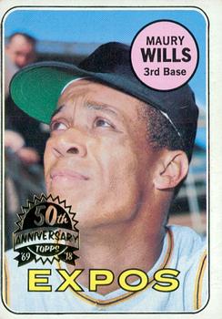 2018 Topps Heritage - 50th Anniversary Buybacks #45 Maury Wills Front