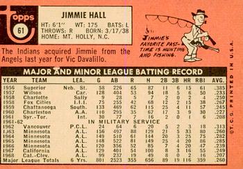 2018 Topps Heritage - 50th Anniversary Buybacks #61 Jimmie Hall Back