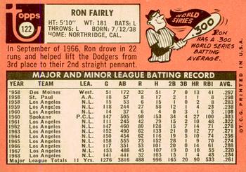 2018 Topps Heritage - 50th Anniversary Buybacks #122 Ron Fairly Back