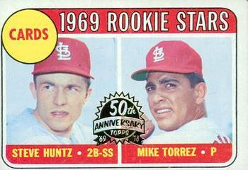 2018 Topps Heritage - 50th Anniversary Buybacks #136 Cardinals 1969 Rookie Stars Steve Huntz / Mike Torrez Front