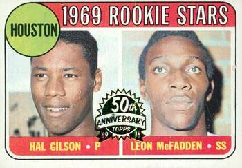 2018 Topps Heritage - 50th Anniversary Buybacks #156 Astros 1969 Rookie Stars Hal Gilson/ Leon McFadden Front