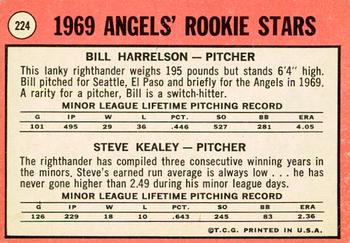 2018 Topps Heritage - 50th Anniversary Buybacks #224 Angels 1969 Rookie Stars Bill Harrelson / Steve Kealey Back